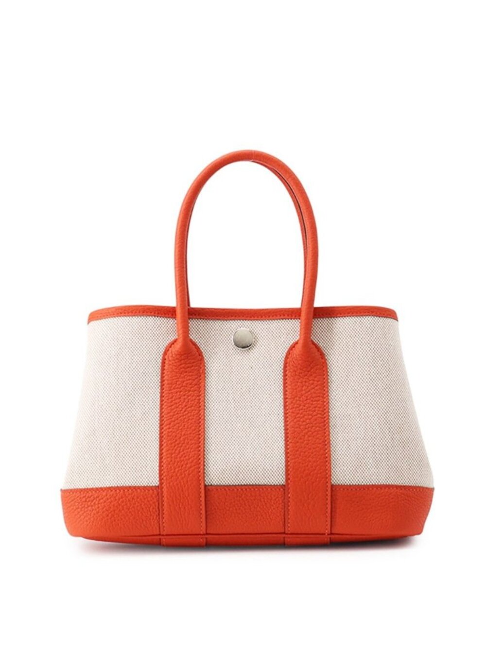 Hermes Tote Neo Garden 23 Party Ecru Capucines Silver Toile